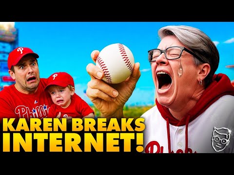 Psychotic Karen Savagely Steals Baseball From Little Boy at Phillies Game | Kid Gets Instant Revenge