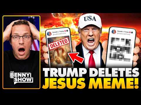 Trump DELETES Jesus Meme, Then Responds to FURIOUS Christians | Internet on FIRE…🔥