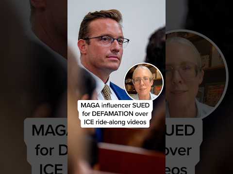 MAGA influencer SUED for DEFAMATION over ICE ride-along videos